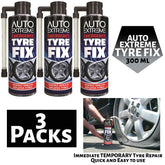 3X Auto Extreme Quick Fix Tyre Repair 300ml Inflater